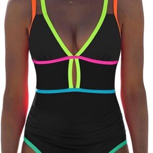 Colorful Women's One-Piece Swimsuit